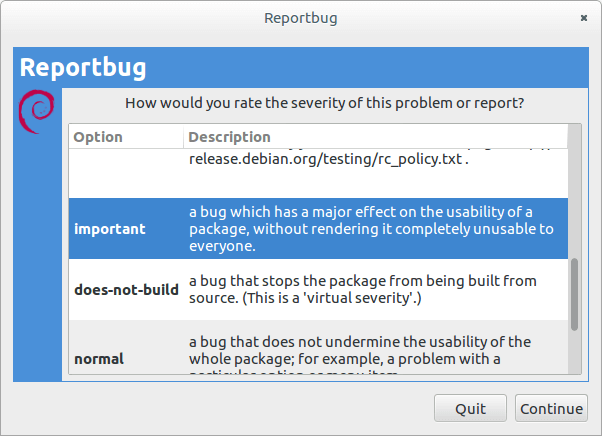 reportbug