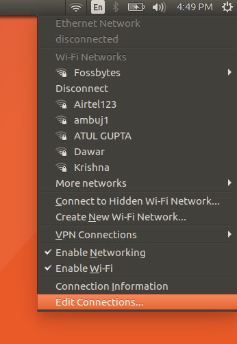 wireless network connection